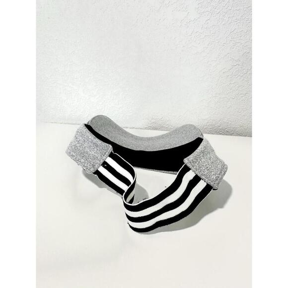 EQ SPORT Sun Visor Unisex Outdoor Sports Gray Black and White Strap One Size - Picture 2 of 8